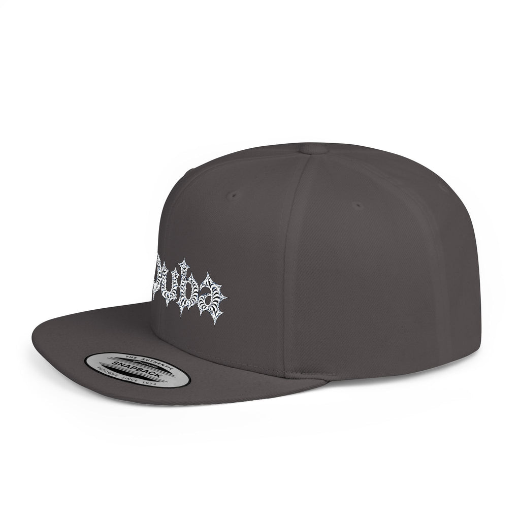 Snapback Hat — Sparkling Snowflake Cluster Embroidery