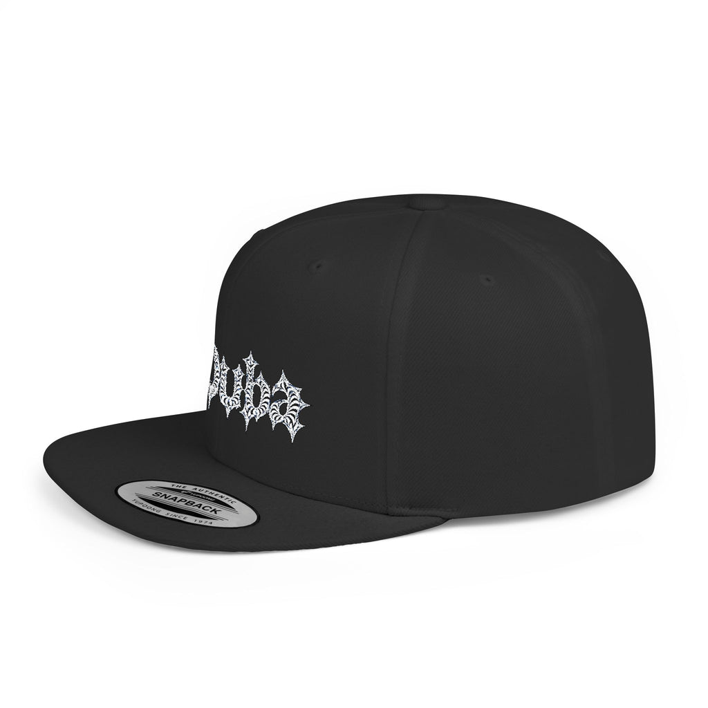 Snapback Hat — Sparkling Snowflake Cluster Embroidery