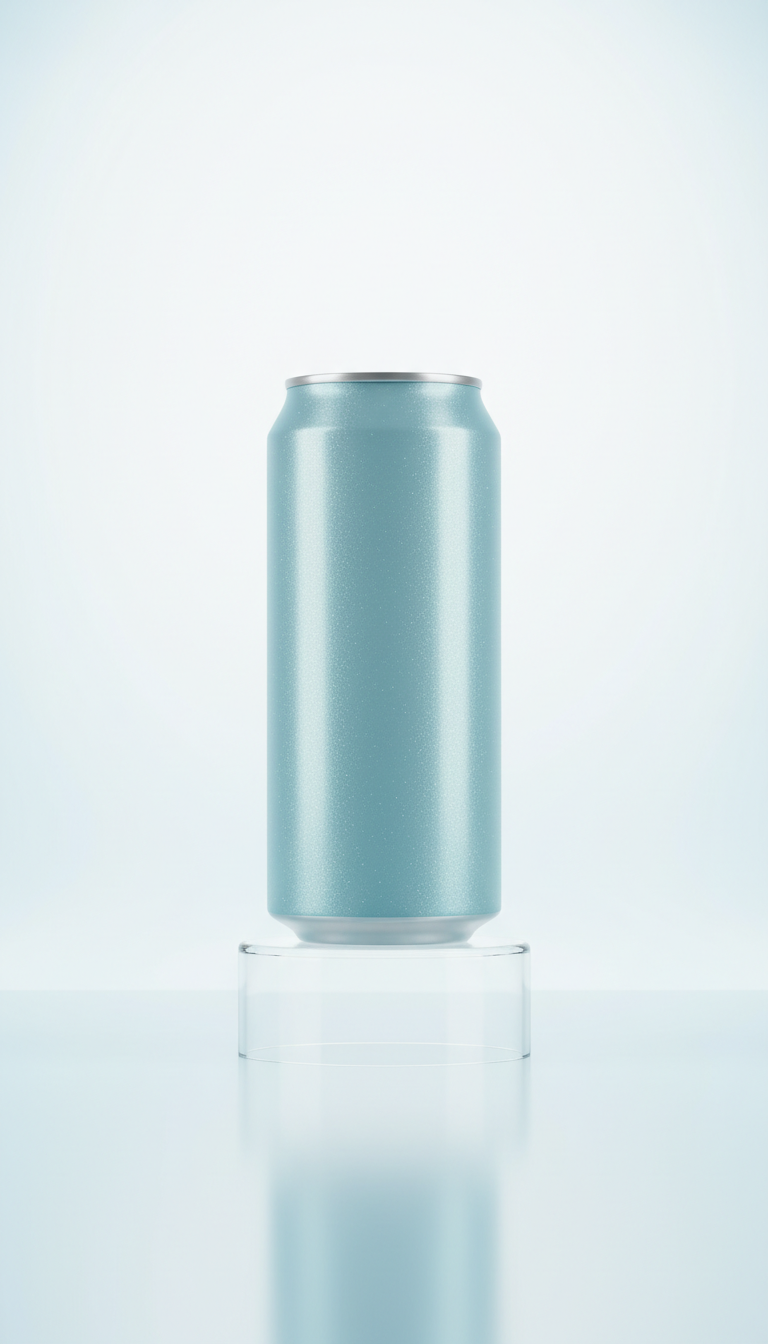 Mist Blue sparkling water can