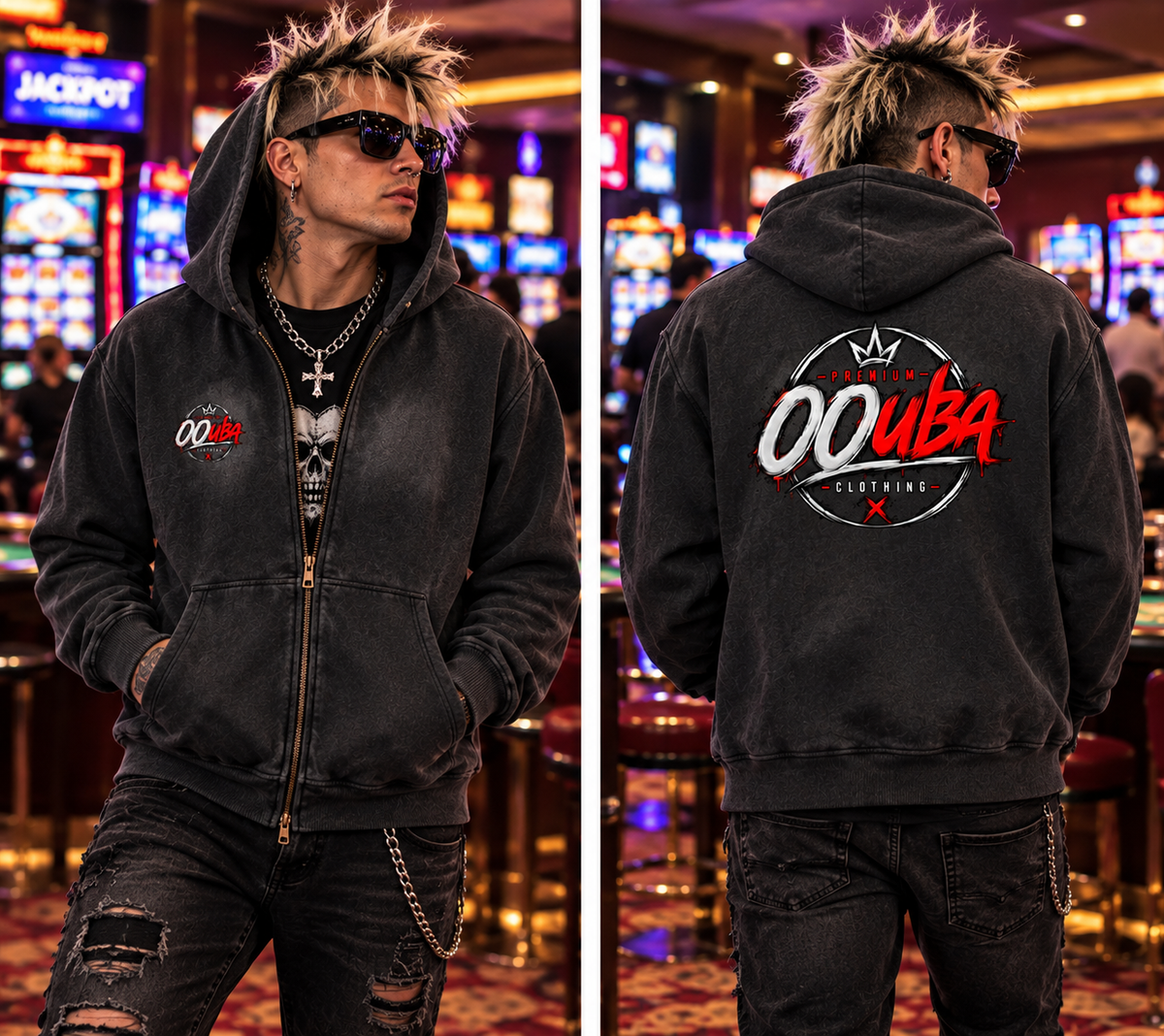 OOube logo Premium Hoodie