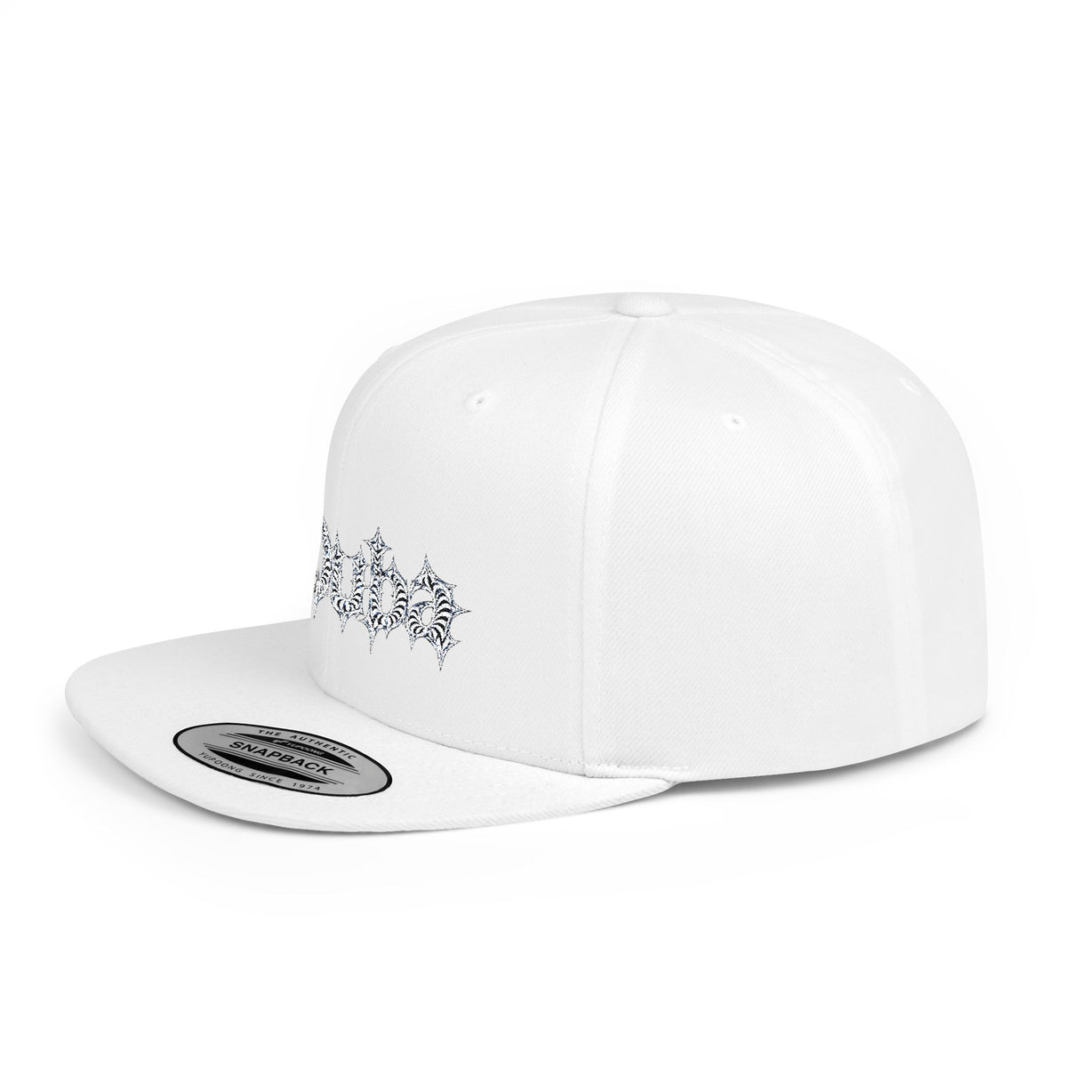 Snapback Hat — Sparkling Snowflake Cluster Embroidery
