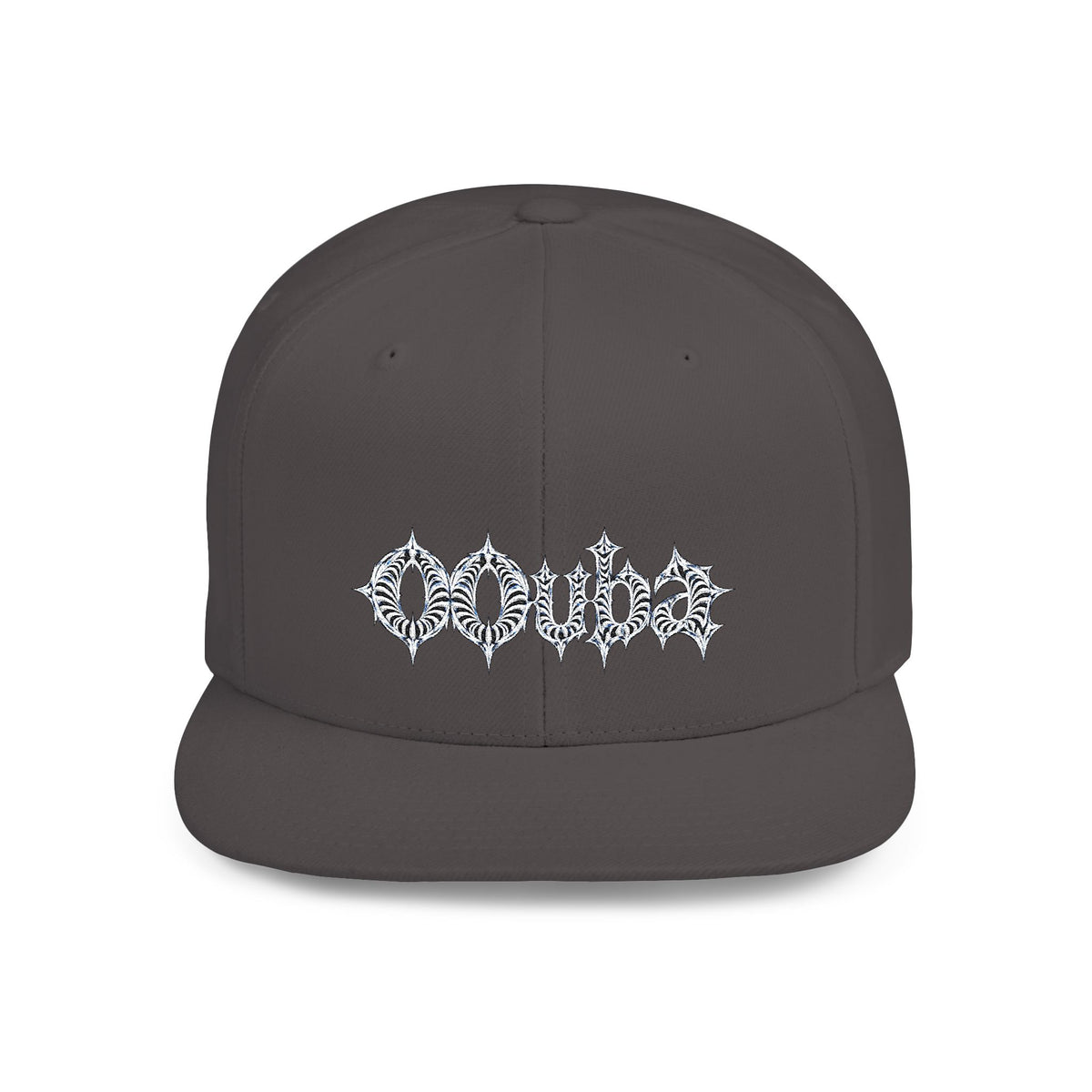 Snapback Hat — Sparkling Snowflake Cluster Embroidery