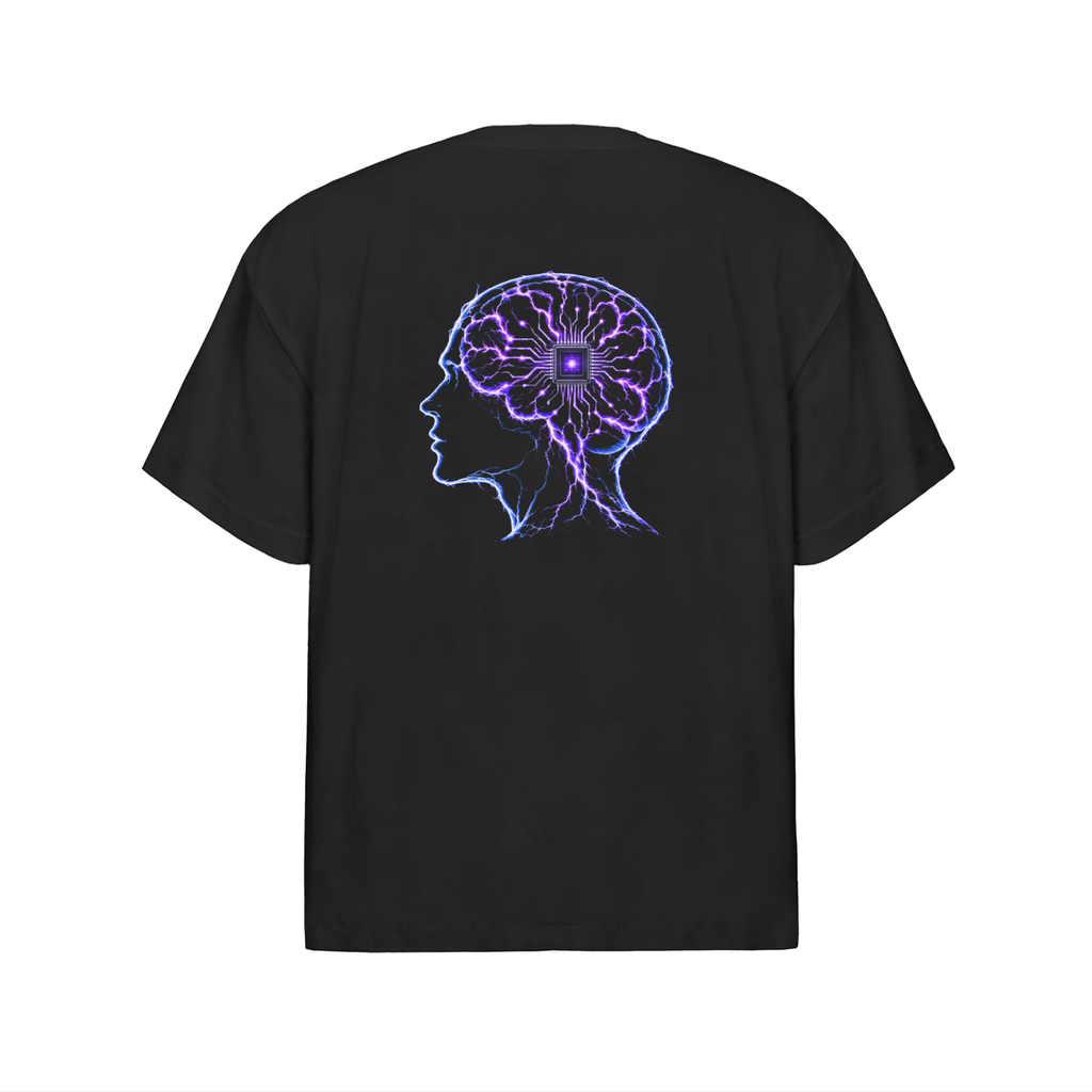 Data Brain Oversized Cotton T-Shirt