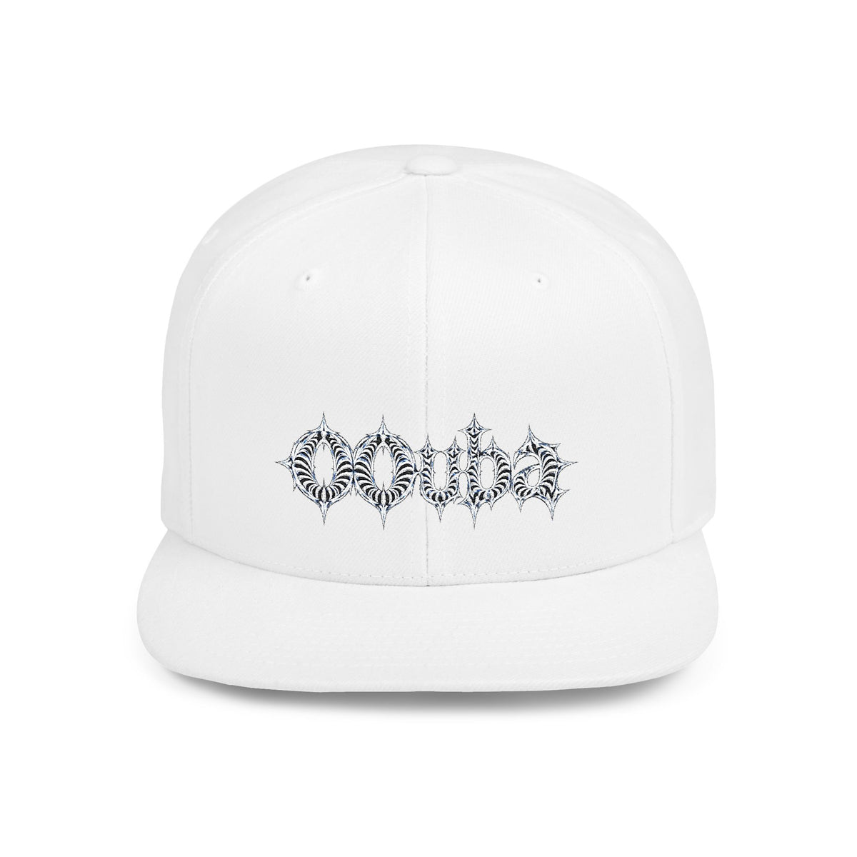 Snapback Hat — Sparkling Snowflake Cluster Embroidery