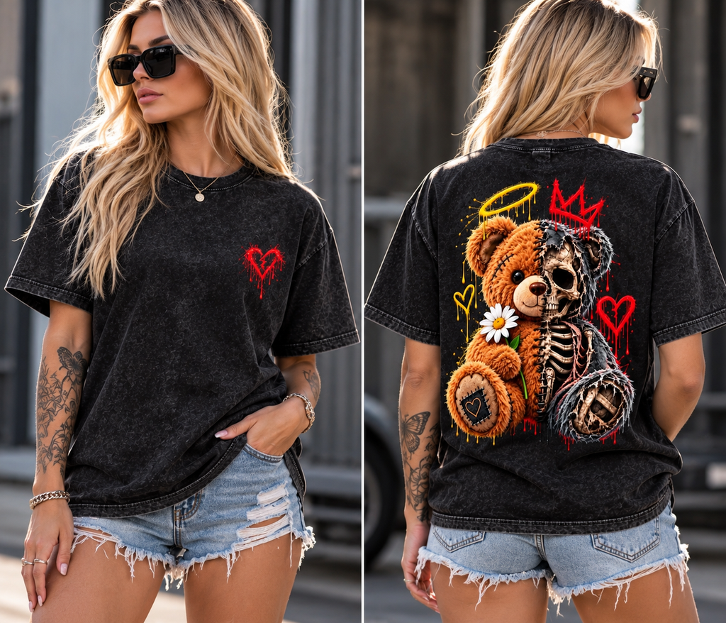 Cute and Damaged Bear T-Shirt