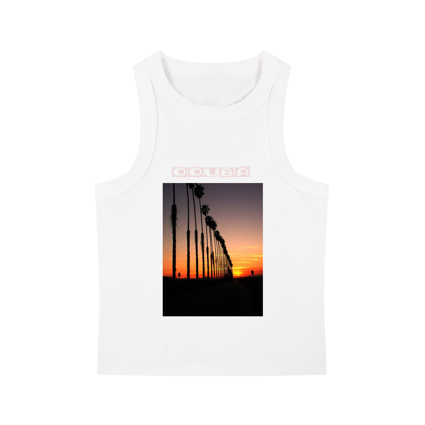 OOuba Sunset Malibu Snow Washed Tank Top